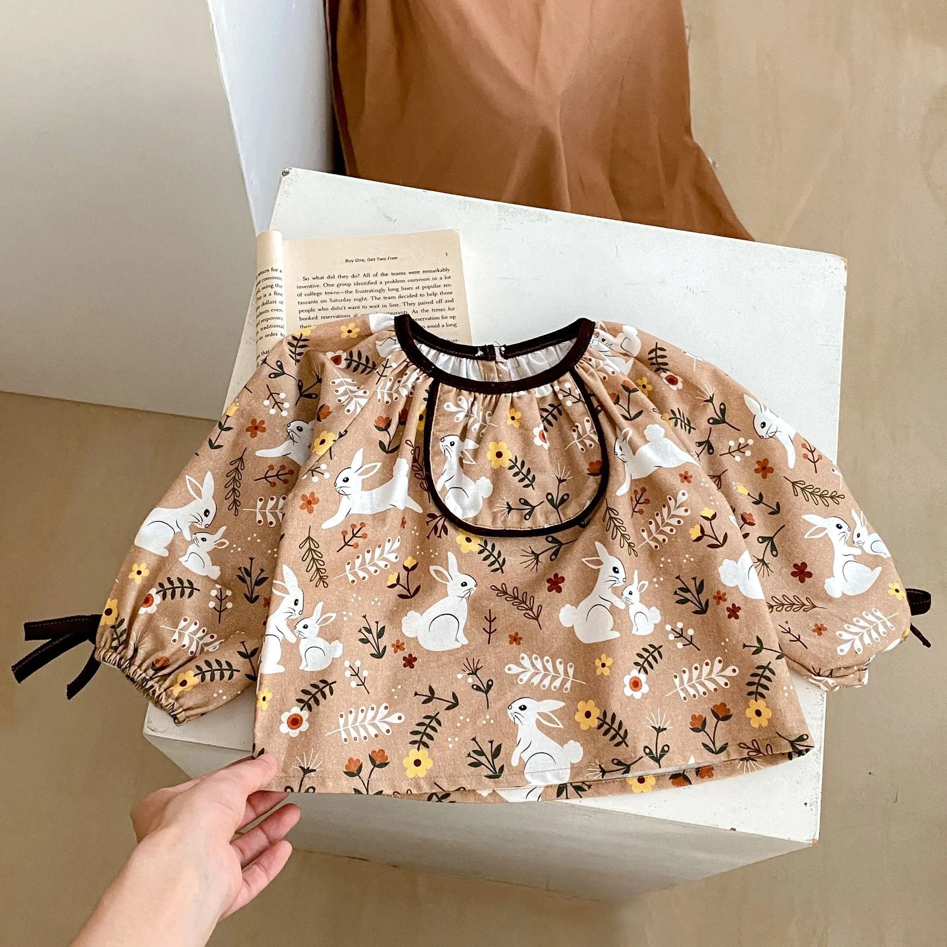 3 Pieces Set Baby Kid Girls Animals Print Tops Solid Color Shorts And Hat Wholesale 230828249