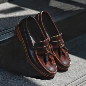 501 Wide-Front Tassel Loafer Burgundy