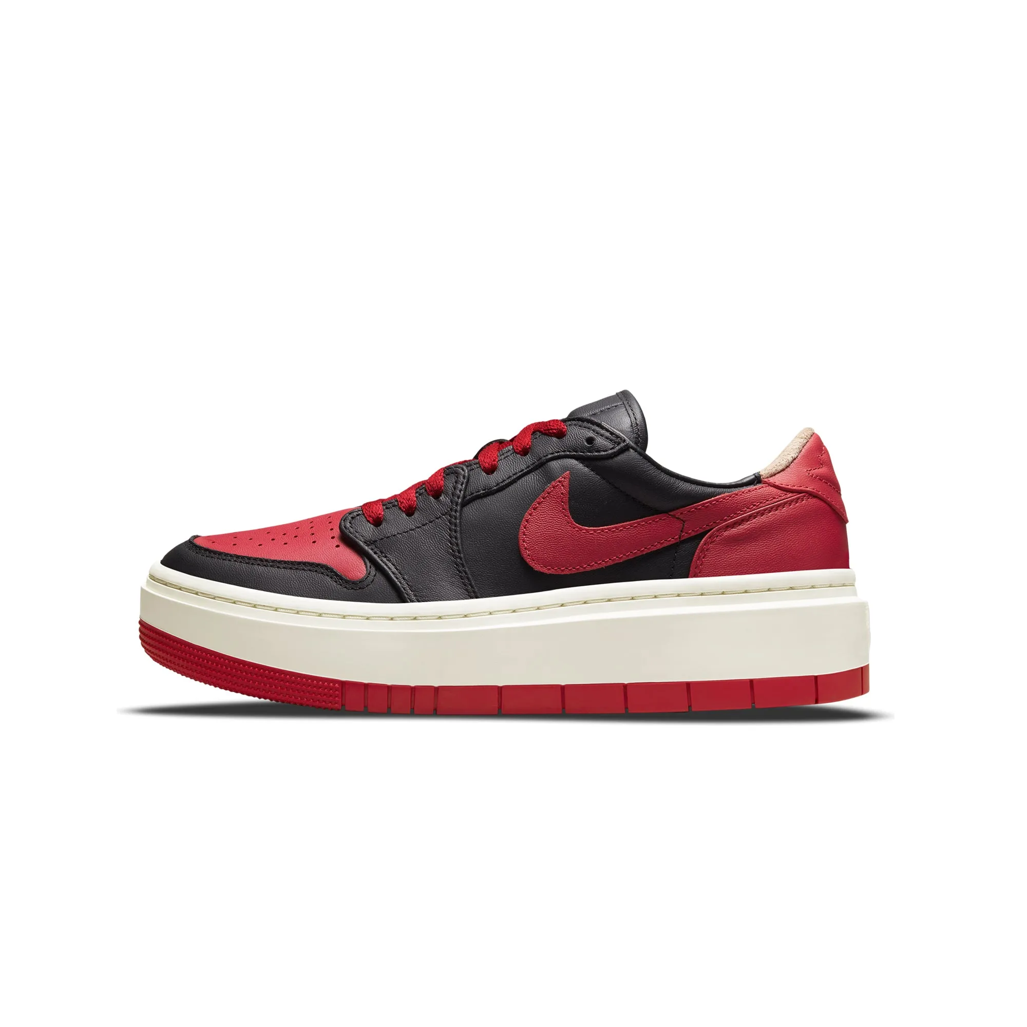 Air Jordan Womens 1 Elevate Low SE Shoes 'Black/Gym Red'