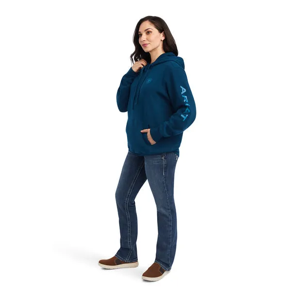 Ariat Ladies REAL Classic Logo Hoodie - Hydra