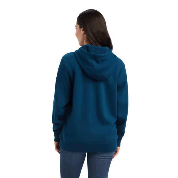 Ariat Ladies REAL Classic Logo Hoodie - Hydra