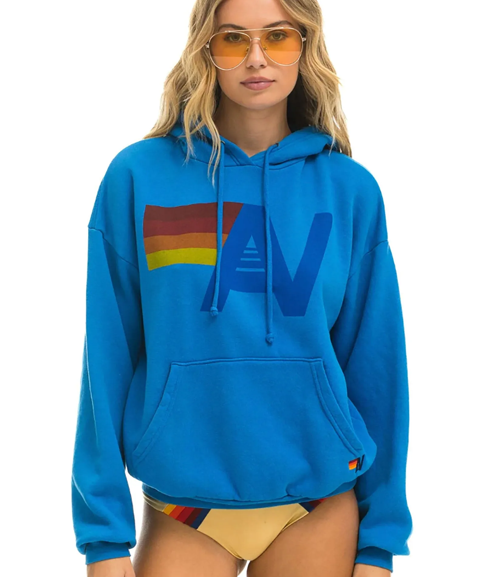 Aviator Nation Women Logo Relaxed Pullover Hoodie