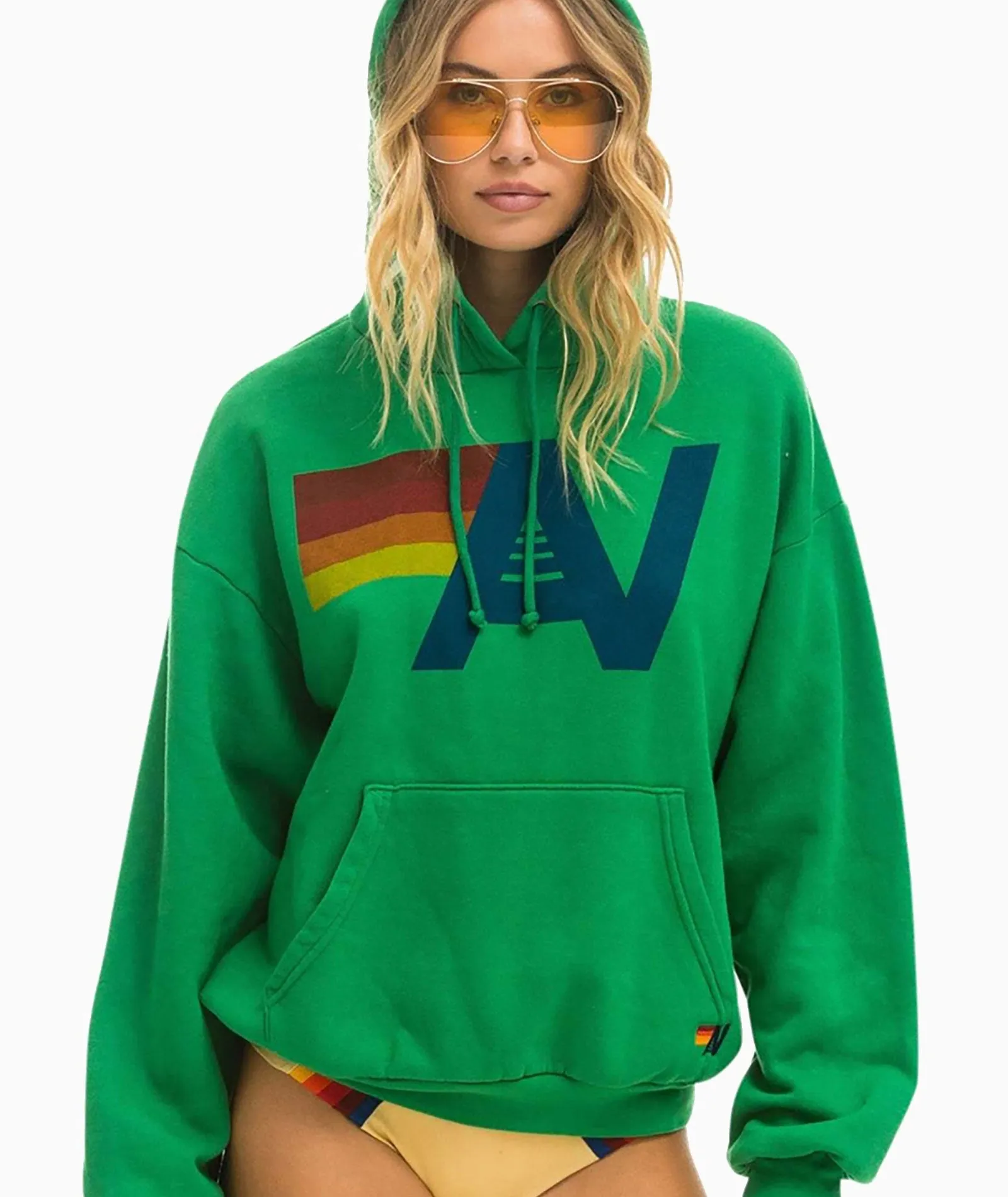 Aviator Nation Women Logo Relaxed Pullover Hoodie