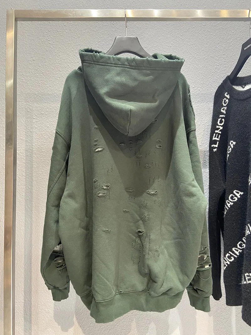 Balenciaga Destroyed Hoodie