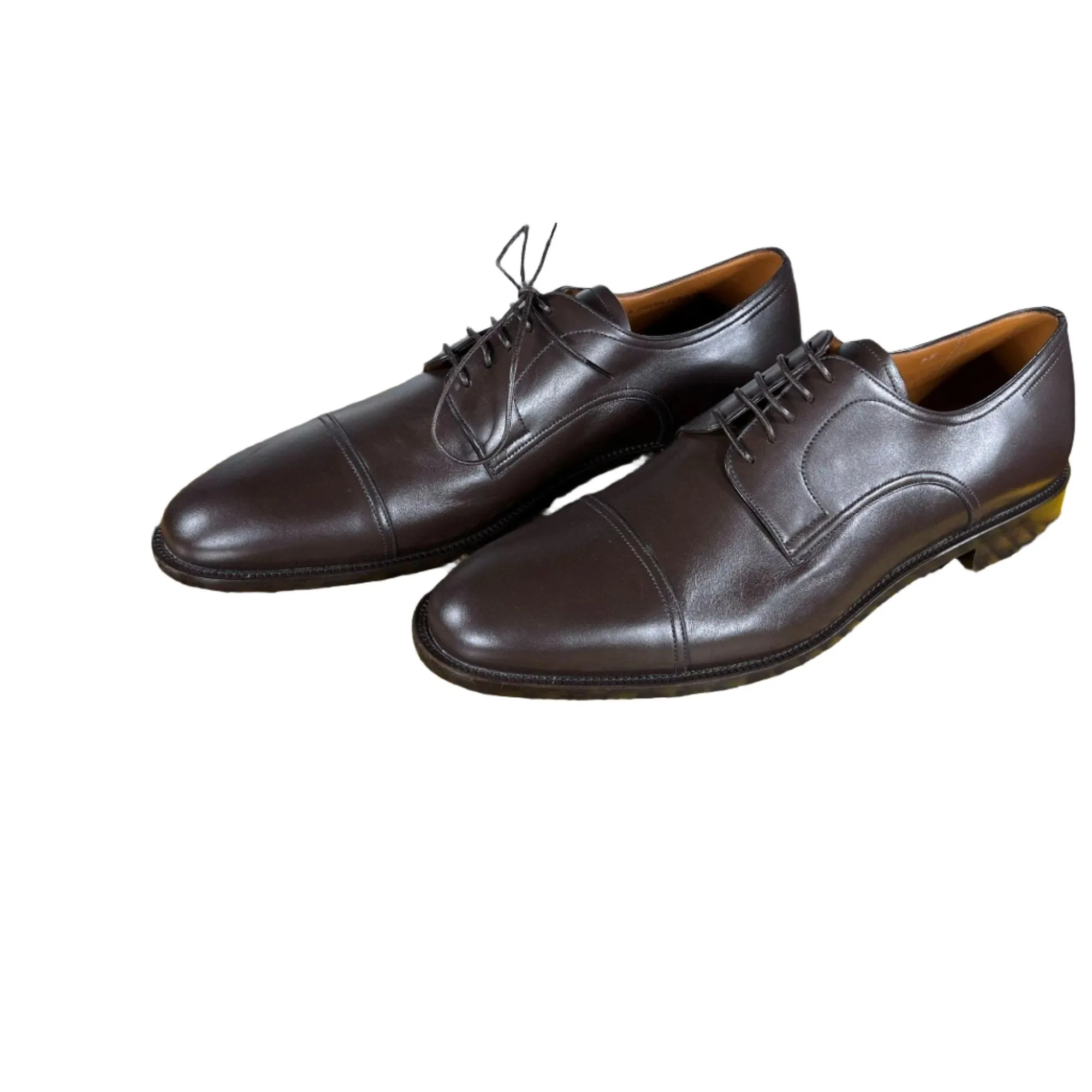 Bally Salfor Chocolate Leather Derby Shoes