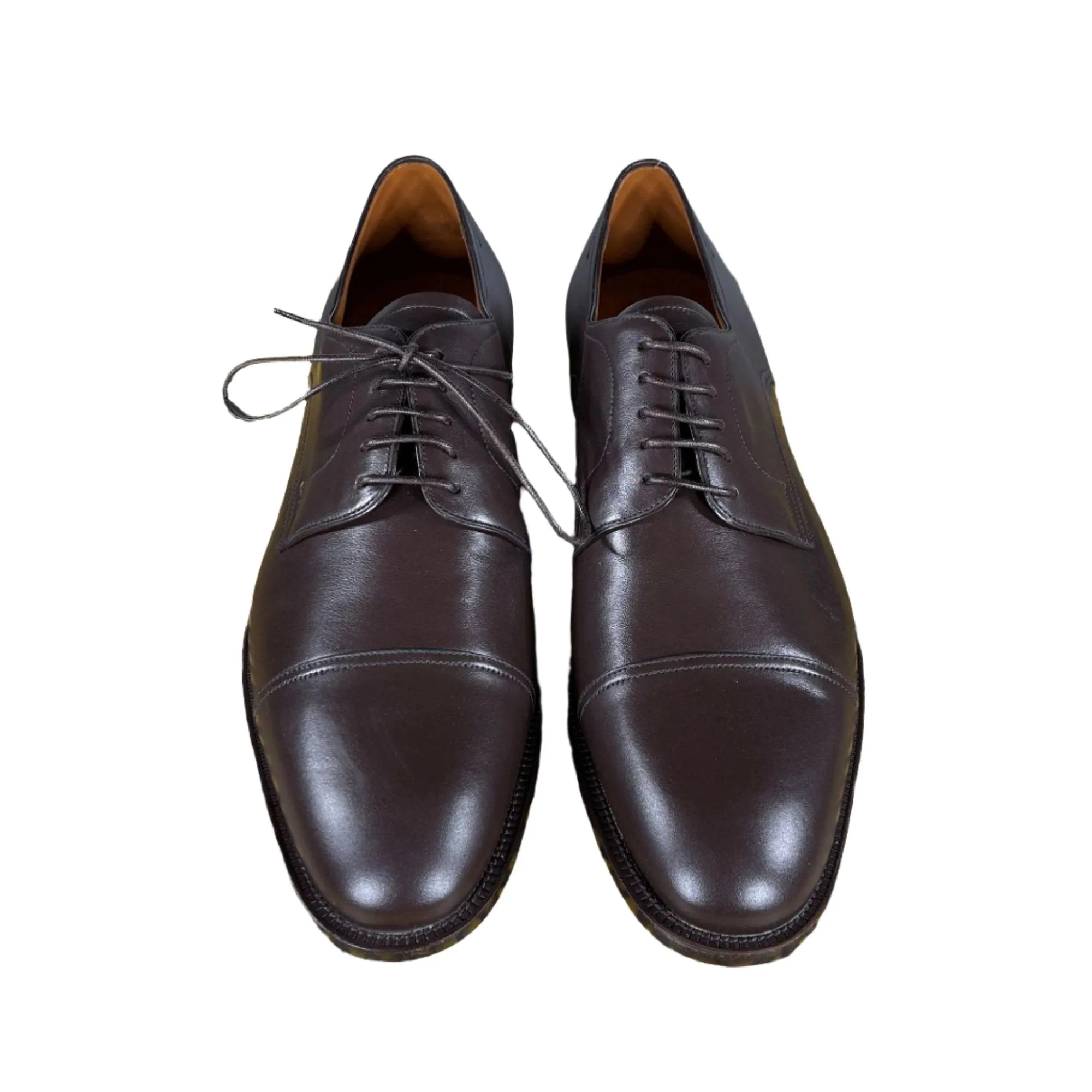 Bally Salfor Chocolate Leather Derby Shoes