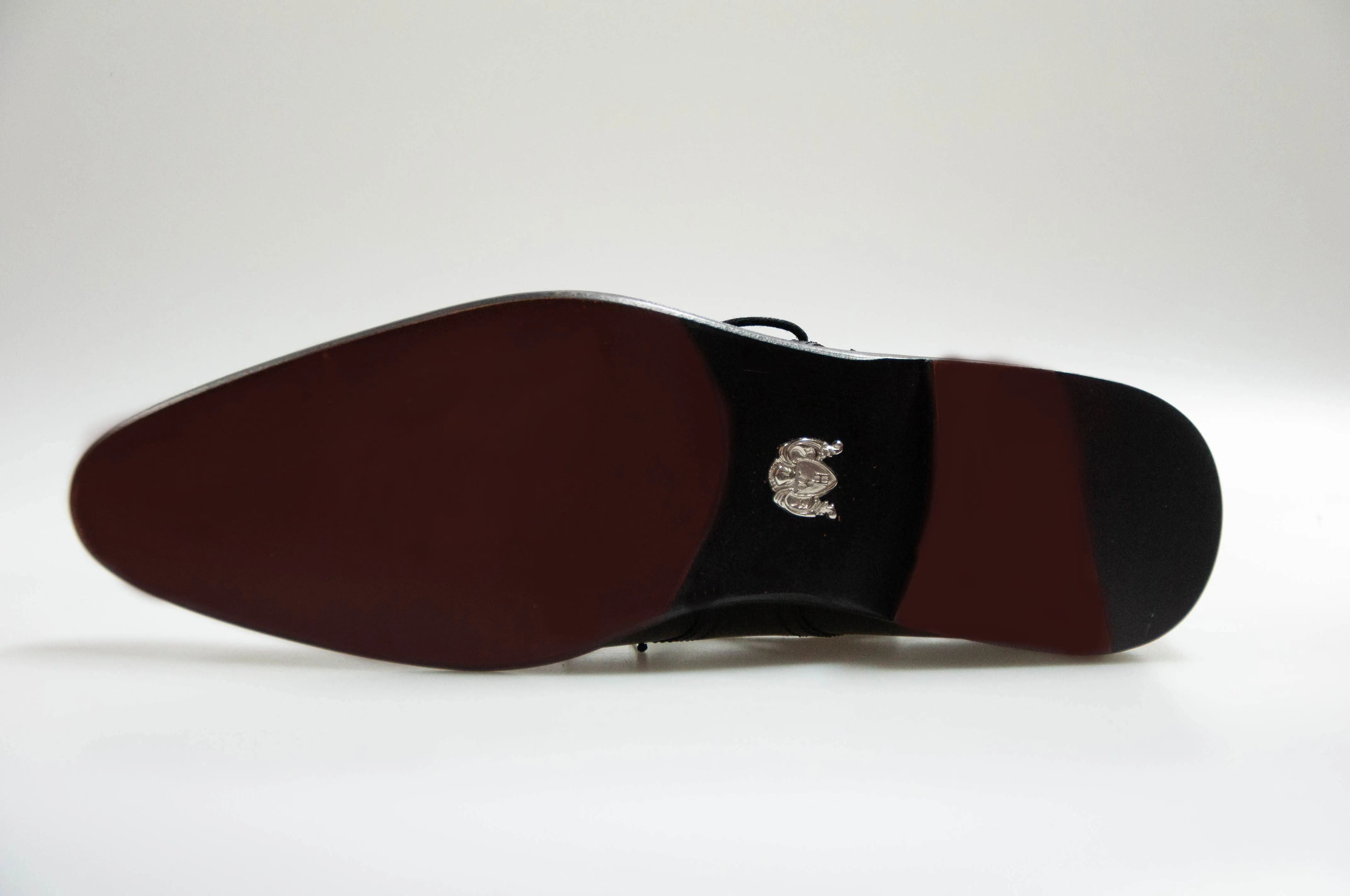 Black Barclay Shoe with Pattern Front