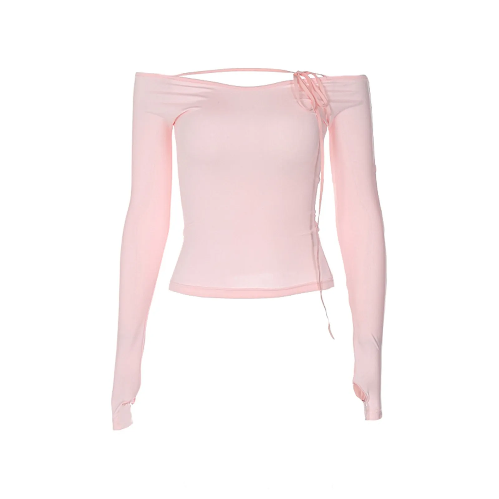 Black Pink Knitted Sweater Slim Top - Kimi