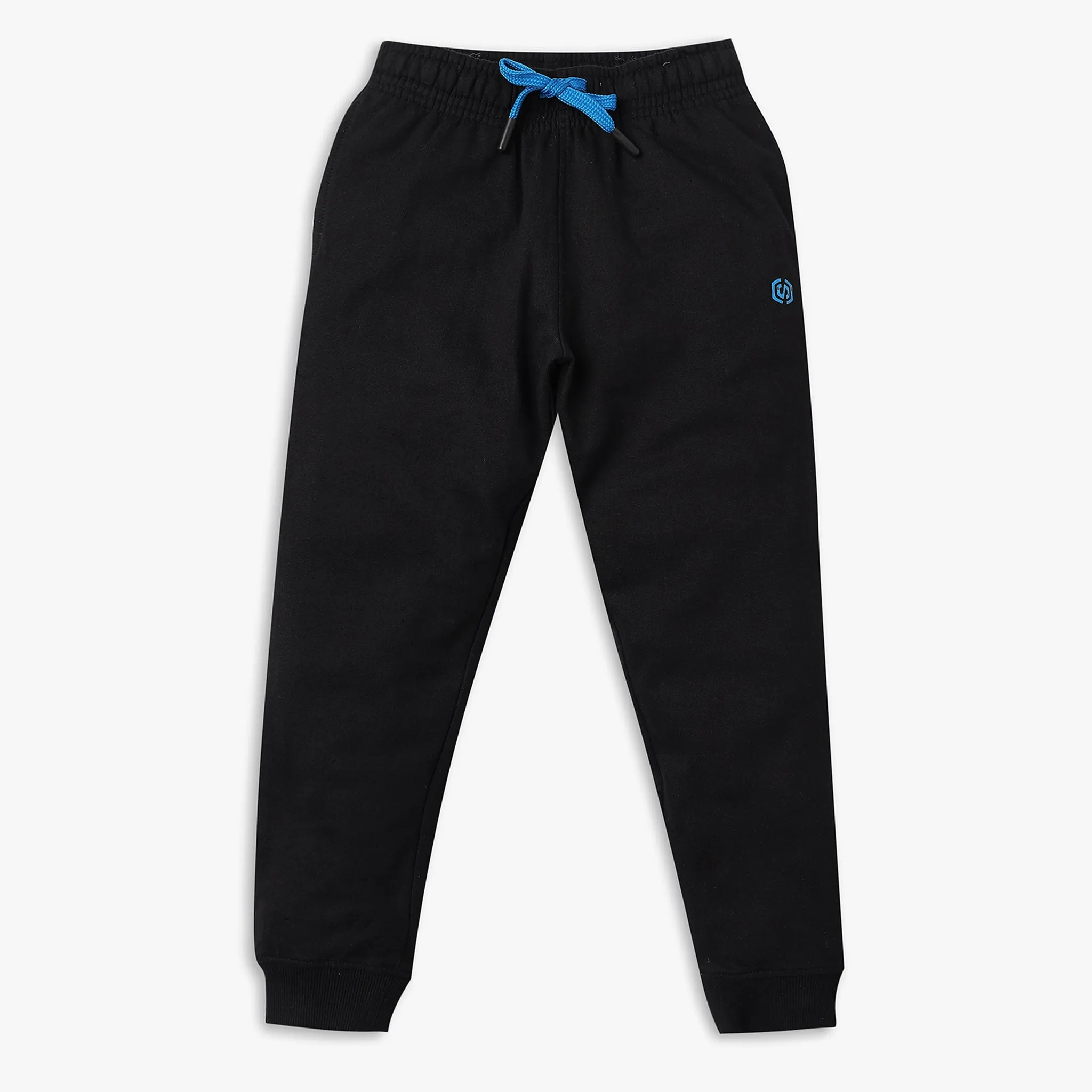 Boy's Regular Fit Solid Mid Rise Trackpants