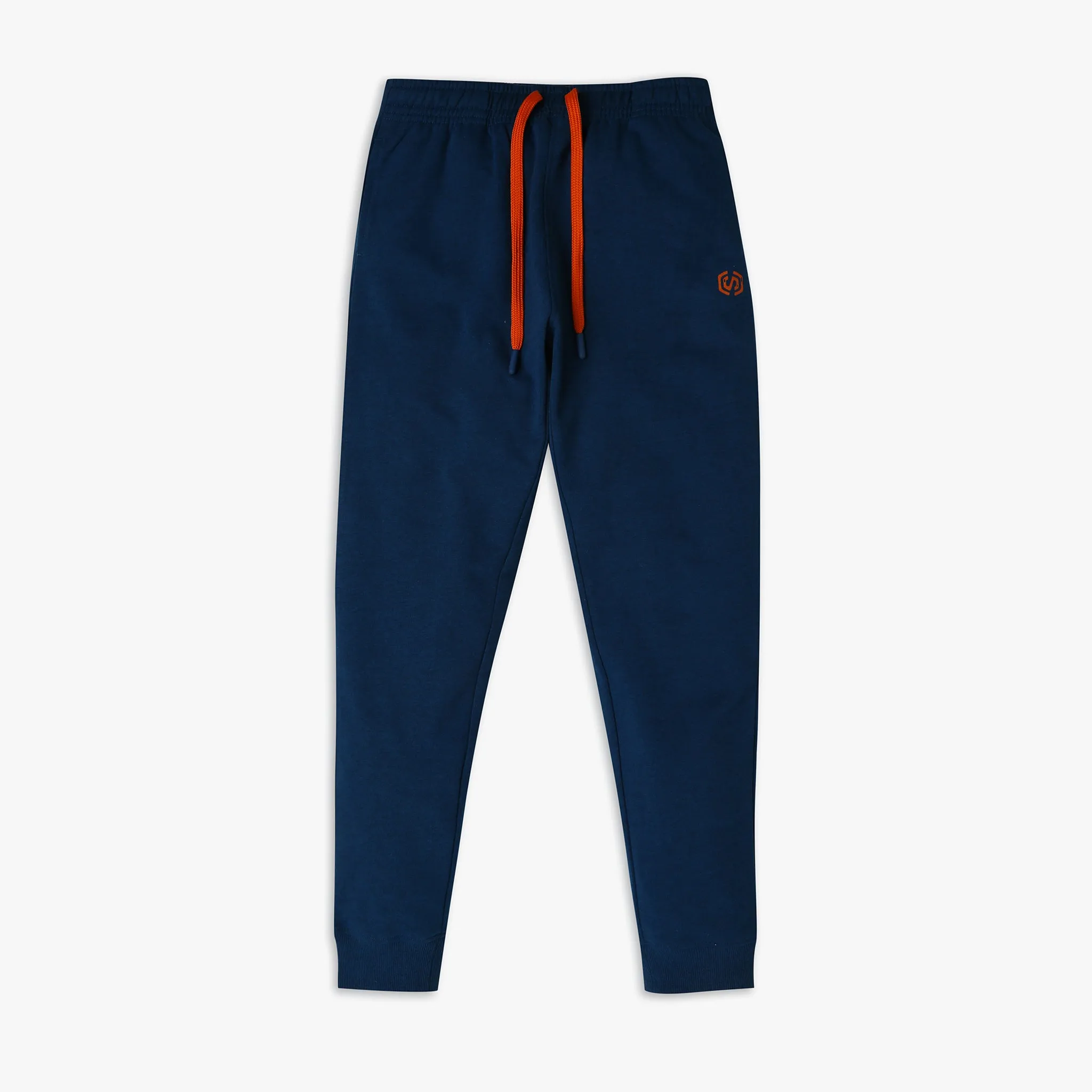 Boy's Regular Fit Solid Mid Rise Trackpants