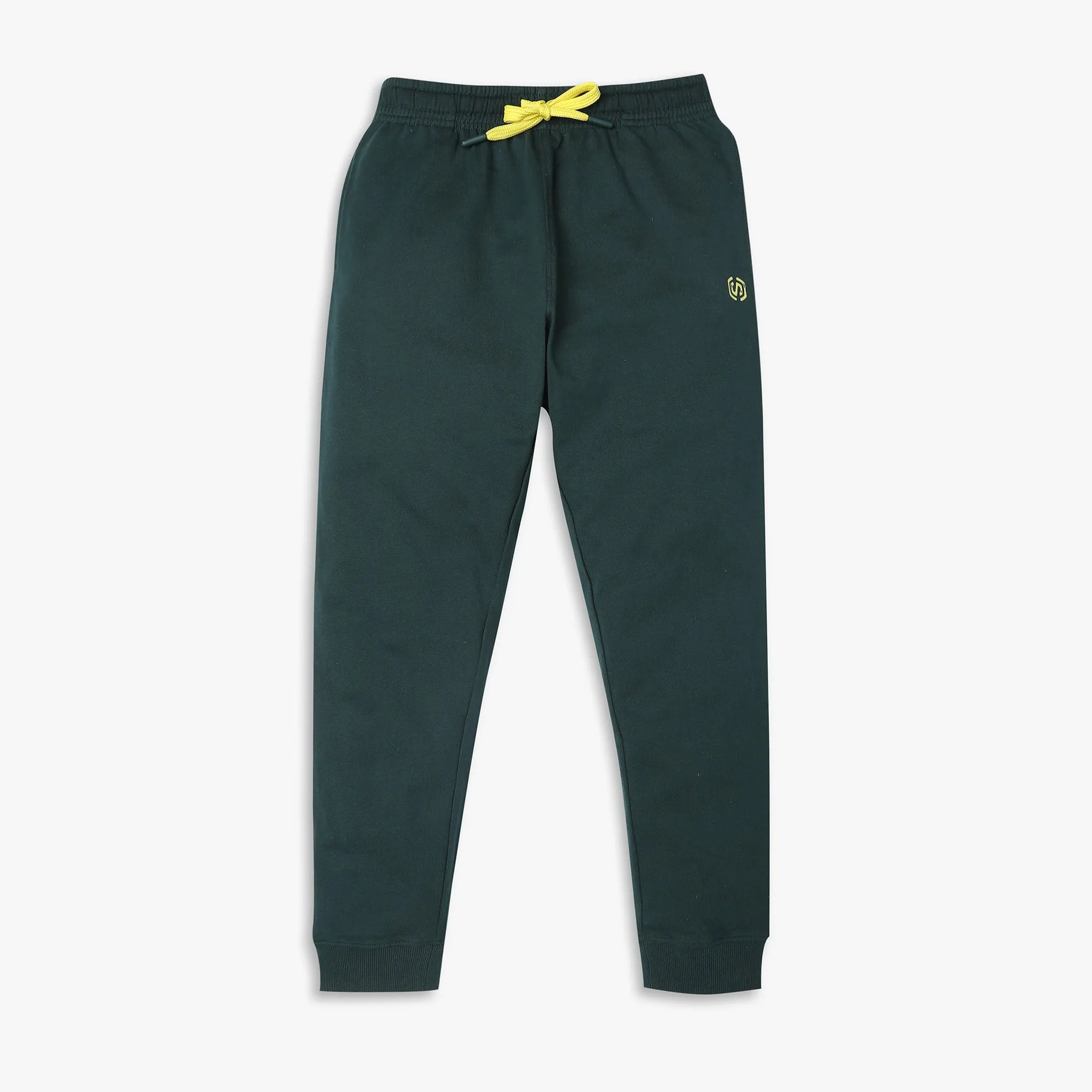 Boy's Regular Fit Solid Mid Rise Trackpants