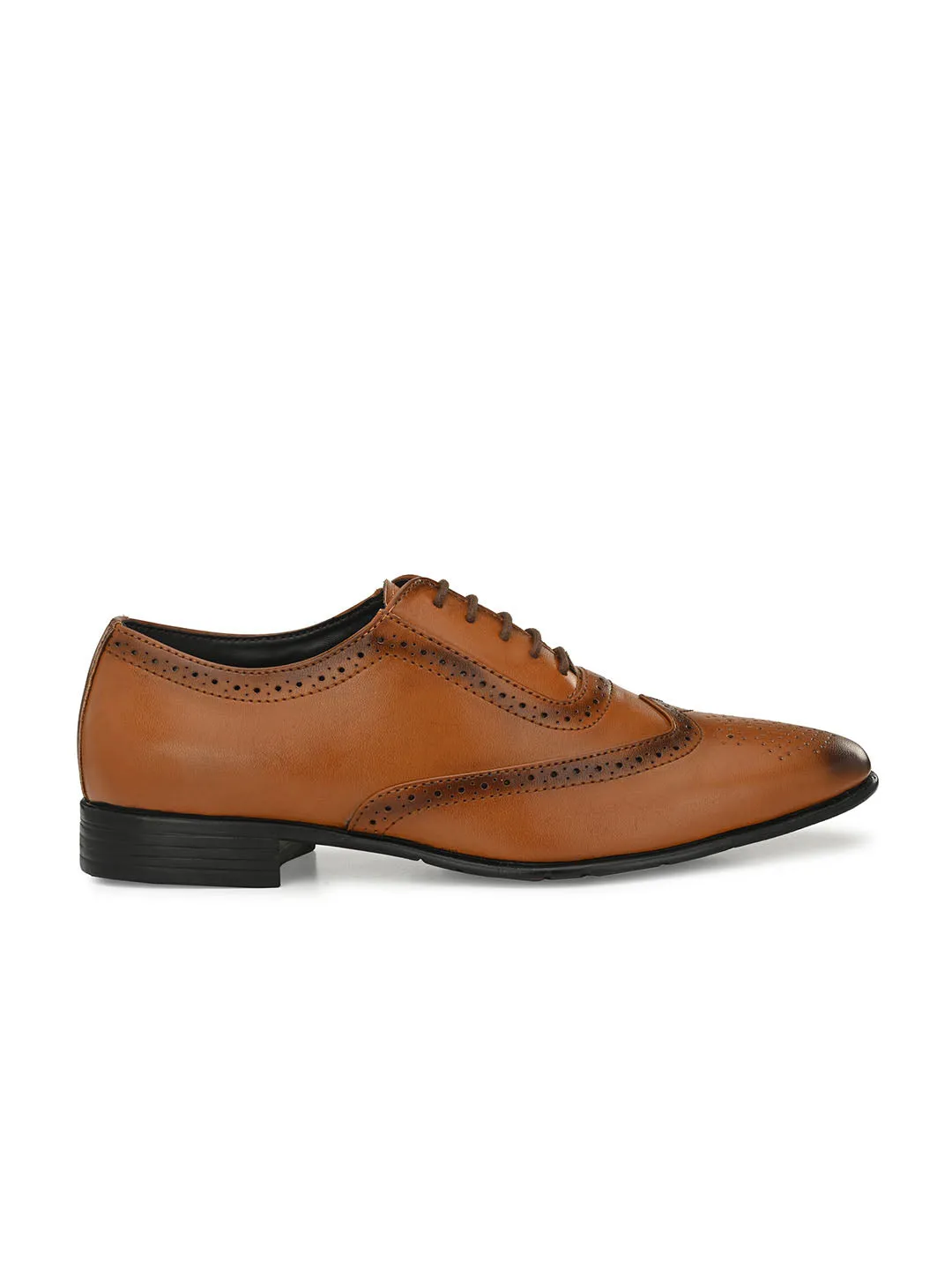 Corp Tan Shortwing Brogues