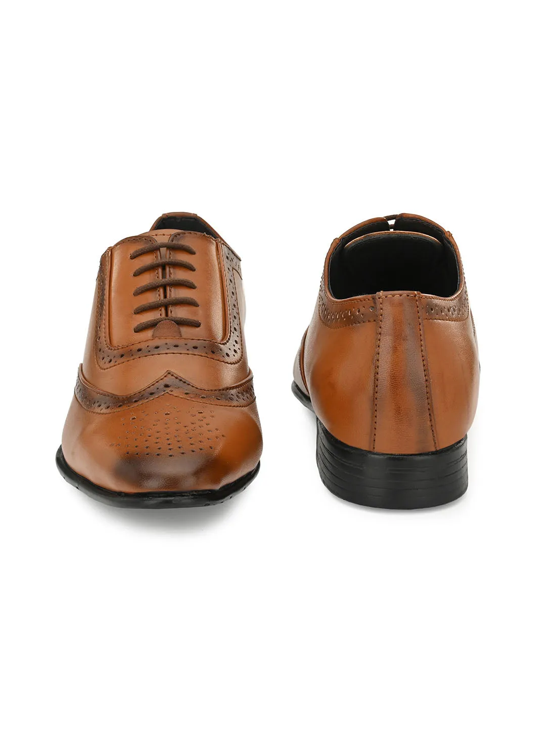 Corp Tan Shortwing Brogues