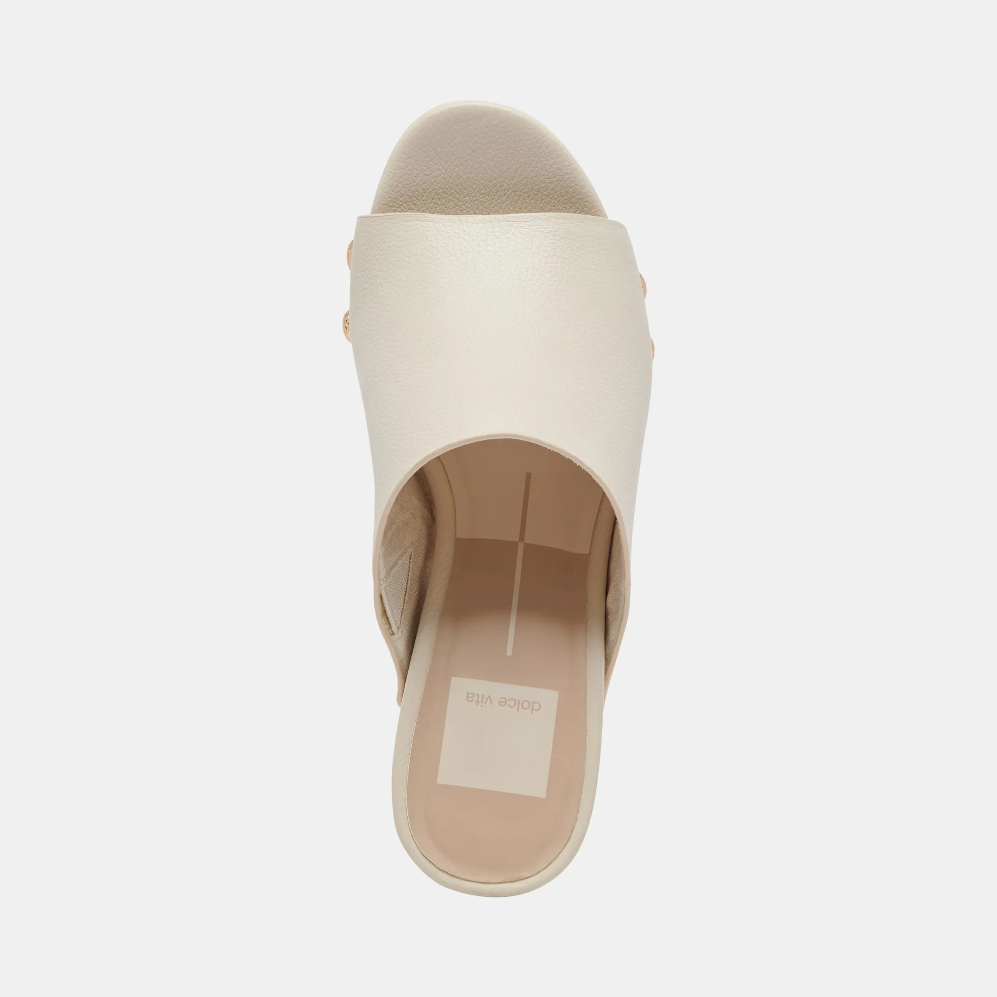 EMOL HEELS OFF WHITE LEATHER