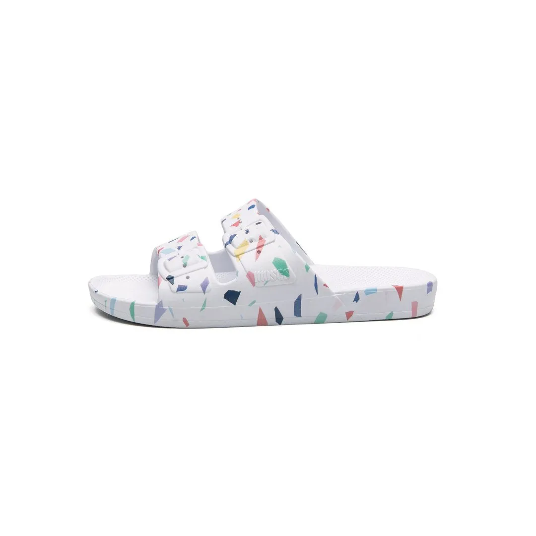 Freedom Moses Slides - Terrazo White