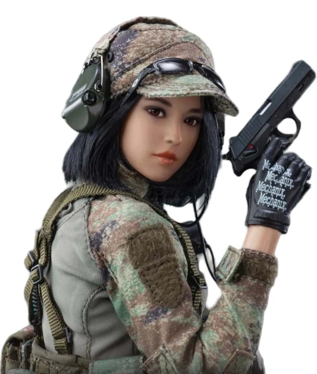 HiPlay FLAGSET Female Collectible Figure: Precision Shooter, Niya, Military Style and Moveable Eye Ball Design, 1:6 Scale Miniature