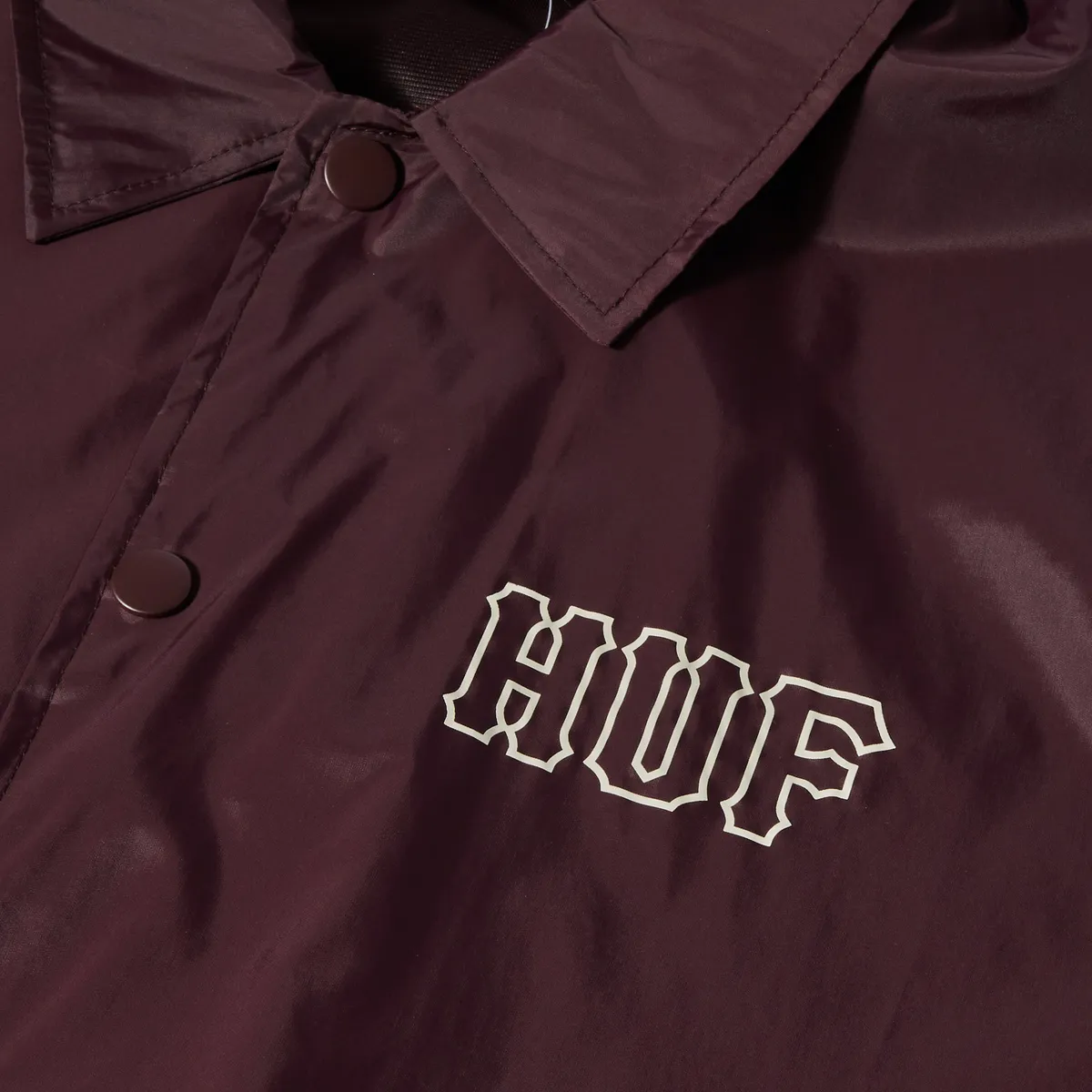 HUF HUF SET H COACHES JACKET-EGGPLANT