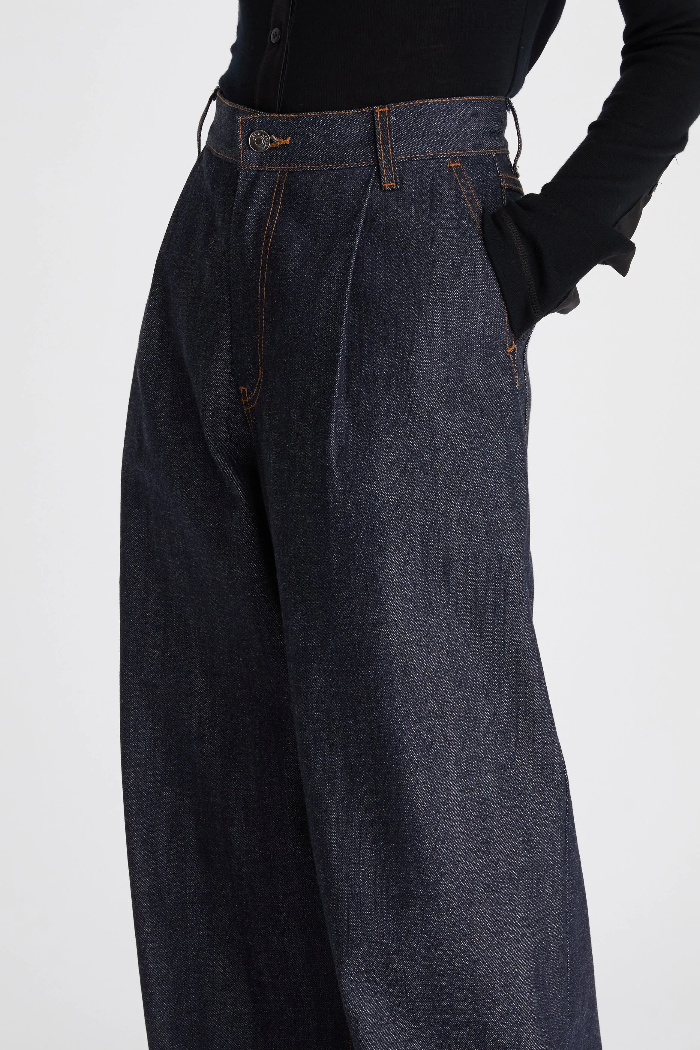 LM Denim Pleat Pant