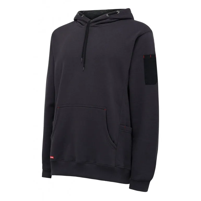 Mens Hard Yakka Brushed Fleece Hoodie Jumper Charcoal Y19326