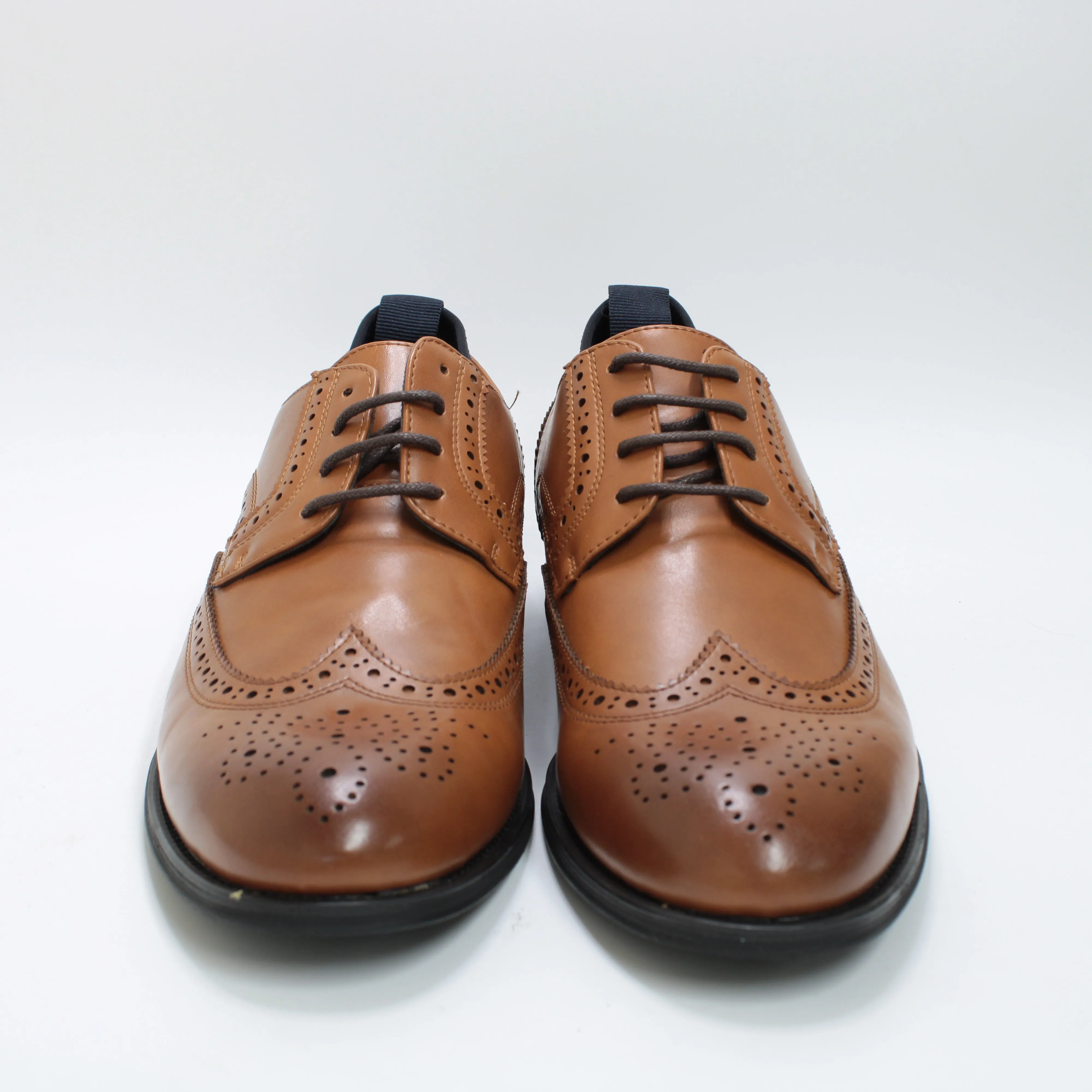 Mens Office Montgomery Brogue Derby Shoes Tan