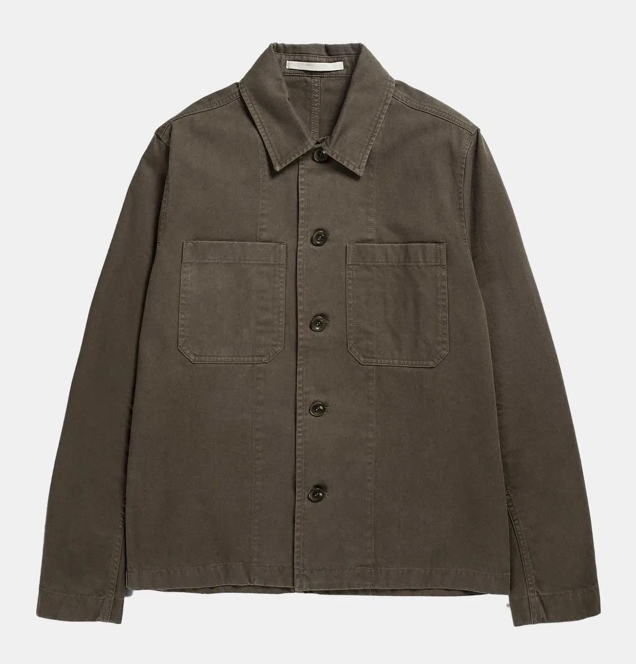 Norse Projects Tyge Broken Twill Overshirt in Beech Green