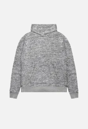 Oversized Cropped Hoodie / Co-Mix Grey