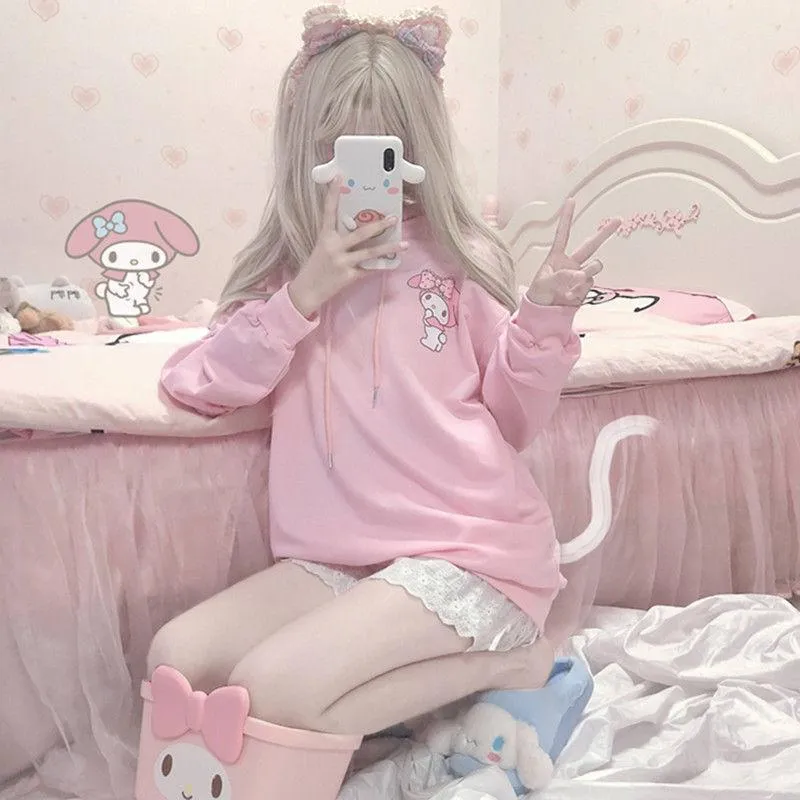 Pink Anime Hoodie