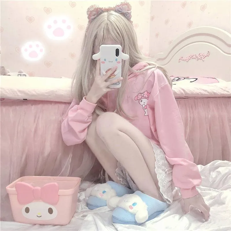 Pink Anime Hoodie