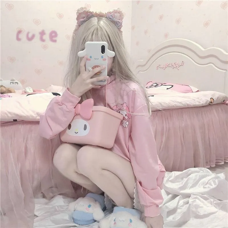 Pink Anime Hoodie