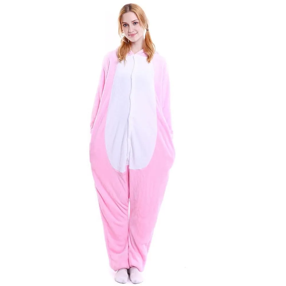 Pink Bunny Adult Onesie