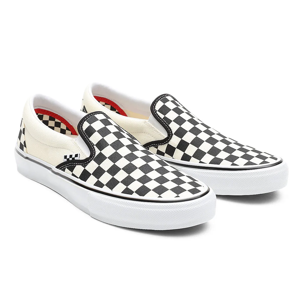 SKATE SLIP-ON CHECKERBOARD BLACK