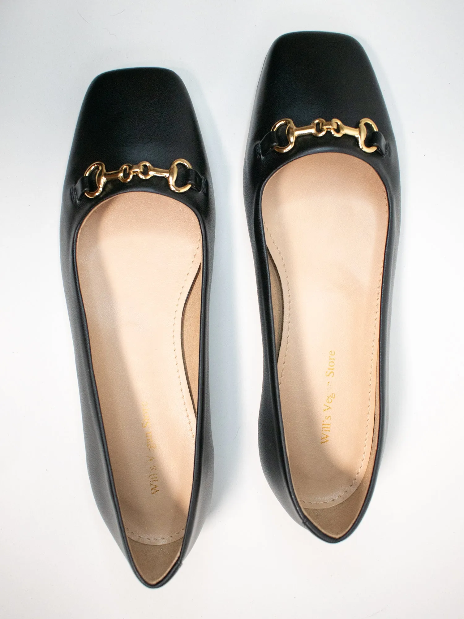 Square Toe Ballet Flats