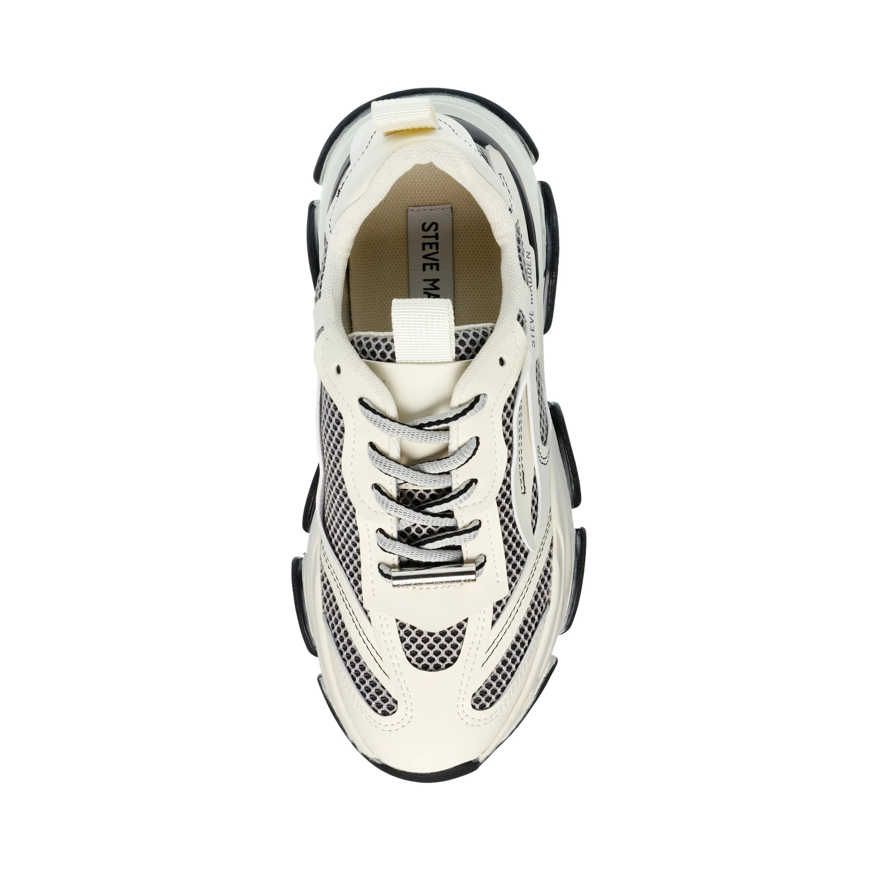 Steve Madden Possession-E Sneaker Zwart - Bone