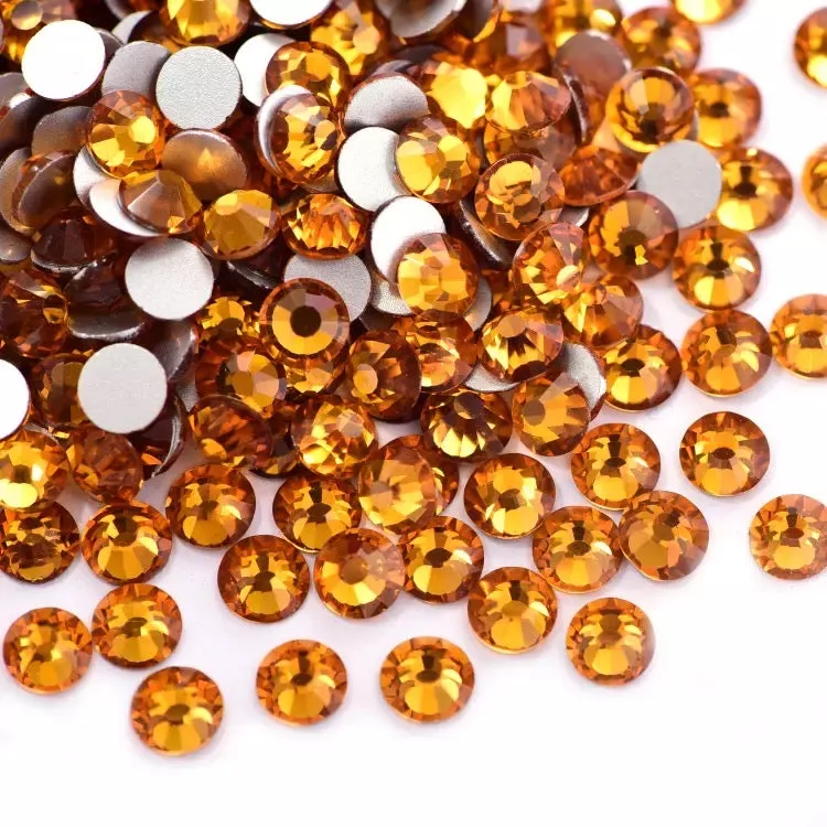 Topaz glass rhinestones